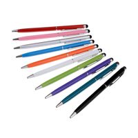 10x 2in1 Eingabestift + Kugelschreiber Stylus Stift Touch Pen mit Clip Design für iPhone iPad Samsung Galaxy und alle Smartphone Handy Tablet mit kapazitiven Touchscreen (Slim Design)(Zufällige Farbe)