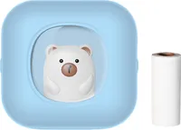 Mini kapesní termální tiskárna na okamžité fotografie, tiskárna štítků, bezdrátové připojení BT, kompatibilní s aplikací pro Android nebo iOS, podporuje štítky na účtenky, poznámky, samolepky, poznámky, seznamy, výstřižky, kutilství, deník, obrázky, s 1 rolí papíru (57 x 25 mm)