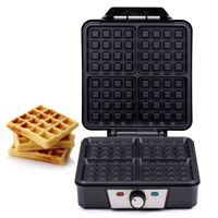 alpina Waffeleisen - Brüsseler Waffeln - Antihaftbeschichtung - 4 Waffeln - 1200W