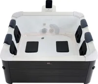 XXL Premium MSPA LED Whirlpool Outdoor-Pool 160x160x65cm UVC+OZON OSLO 2025+APP