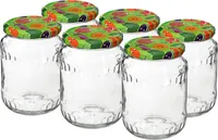 6 x 900ml Vorratsglas Einmachglas mit Deckel Einmachgläser-Vorratsgläser