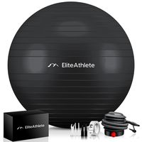 EliteAthlete Gymnastikball Sitzball Büro ergonomisch mit Anti Burst System - Fitness Yoga Pilates Schwangerschaft - Schwangerschaftsball Fitnessball Y