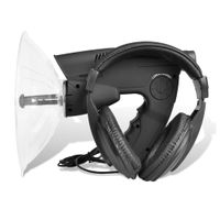 vidaXL Parabolický smerový mikrofón so zameriavačom a slúchadlami