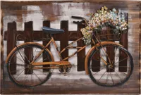 3D Metallbild Fahrrad