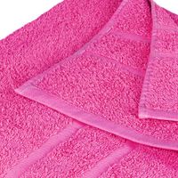 m² SET 2x Pink FROTTEE  Badetuch 100 x 150 cm Badetücher 100% Baumwolle 500g