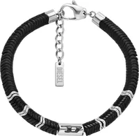 Diesel DX1574931 Herren Armband Edelstahl Silber Schwarz 20,5 cm