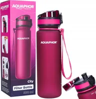 Aquaphor Wasserfilterflasche + 1 Wasserfilterpatrone 0,5 L kastanienbraun