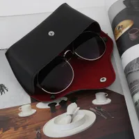 Schwarze PU-Multifunktions-Brillenbox für Brillen, Aufbewahrungsbox,  Reise-Brillen, Reißverschluss-Tasche für Damen und Herren,  Brillen-Aufbewahrungsbox für mehrere Brillen : : Fashion