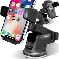 Uchwyt na telefon komórkowy do samochodu Uchwyt na telefon komórkowy obracany o 360° Silikonowa ochrona Samochodowy uchwyt na telefon komórkowy 4,5-6,5 cala Uniwersalny smartfon Samsung LG iPhone Huawei Xiaomi Retoo