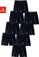 LE JOGGER Weiter Boxer 8 er-Pack schwarz Größe 7