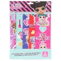 Kids Euroswan LOL Surprise Aufkleber, Cartoon, Rosa, Wasserdicht, Sticker-Set