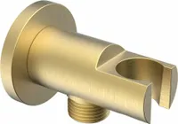 Duschanschluss mit Handbrausehalter, gold matt