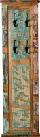 SIT Möbel Wandgarderobe | 4 Doppel-Haken | Altholz lackiert bunt | B 35 x T 8 x H 110 cm | 09163-98 | Serie RIVERBOAT