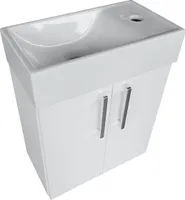 paplinskimoebel Waschbecken mit Unterschrank 41 x 22,5 x 50 cm, kleiner Badezimmer- Wandschrank für das Badezimmer, Möbel für Gäste WC