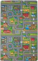 e-floor Spielteppich Stadtstraßen - Bunte Fantasiewelt für Kinder, idealer Spielplatz, pflegeleicht, 100x150 cm