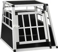 Přepravní box pro psy 26961, hliníkový, robustní a snadno udržovatelný, mřížka dveří uzavíratelná, M, 69 x 54 x 51 cm