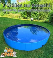 Hundepool L Pool Schwimmbecken Swimmingpool Hunde Planschbecken Bad Pool Faltbar