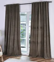2er Set Jacquard Vorhänge mit Lurex-Effektgarn HxB 245x135 cm Oliv Gold »HAVANNA« Multiband-Aufhängung: Luxus für Ihr Zuhause, 2023340-2