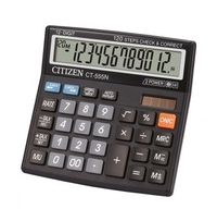 Citizen CI CT555 N - 12-stelliger schwarzer Taschenrechner