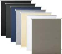 WOLTU Verdunklungsrollo ohne Bohren, Thermorollo Klemmfix Fensterrollo Seitenzugrollo easyfix Sichtschutz und Sonnenchutz, Klemmrollo für Fenster & Tür, Taupe 120x160 cm