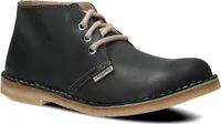 NAGABA Boots Herren Lederschuhe mit Leder-Einlegesohle, Schwarz, 43