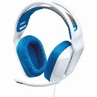 Logitech G335 Wired Gaming Headset, Flip-Mikrofon, 3,5-mm-Buchse, viskoelastische Schaumstoff-Ohrpolster, Kompatibelmit PC, PlayStation, Xbox, Nintendo Switch - White