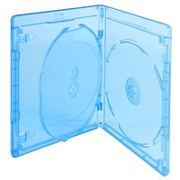Nierle Elite Premium Blu-ray 3er Hüllen, Slim 12.5 mm, Maschinen-pack-Qualität, Transparent, Blau, 30 Stück