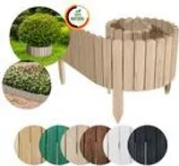 Floranica Rollborder Flexibilný drevený plot Rolborder 200 x 10 cm Neošetrené lemovanie záhonov Lemovanie trávnika Záhradný plot Drevený dekoratívny plot Mini plot