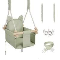 MAMOI® Babyschaukel, Baby schaukel Indoor Outdoor, Kinderschaukel aus Holz, Holzschaukel für Kinder, Schaukeln für türrahmen, Swing