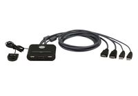 ATEN CS22HF 2-portowy przełącznik kablowy USB FHD HDMI