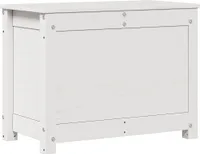 vidaXL Truhe Weiß 60x32x45,5 cm Massivholz Kiefer