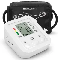 Nositelný elektronický měřič krevního tlaku Náramkový měřič krevního tlaku pro domácnost s LCD displejem Přesné měření