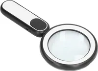 Lupa, optická skleněná lupa, 20X lupa, lupa se světlem, ruční lupa, USB nabíjecí lupa