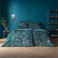 Estella Bettwäsche Marcella 7955 581 Blautanne Mako Satin 200 cm x 220 cm