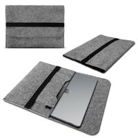 Sleeve Tasche Microsoft Surface Pro 9 Hülle Cover Filz Schutzhülle Schutz Case, Farbe:Grau