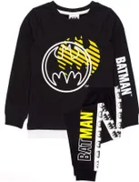 Batman - Schlafanzug für Jungen NS6737 (116) (Schwarz/Weiß/Gelb)