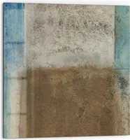 DEQORI Küchenrückwand Glas 60x60 cm 'Zeitenströme' Spritzschutz Bad Rückwand Küche