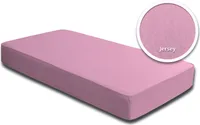 Spannbettlaken Babybett Kinder rosa 60x120 cm - 70x140 cm Jersey Baumwolle