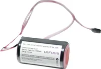Infinio Ersatzbatterie kompatibel zu Jablotron BAT-​100A Batterie für JA-​163 mit 50cm Kabel + Stecker - 14500mAh