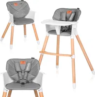 LIONELO Koen Hochstuhl Baby, Babyhochstuhl, Kinderstuhl, Hochstuhl bis zu 40 kg, Abnehmbares Tablett, 5-Punkt-Sicherheitsgurt, Robuste Konstruktion