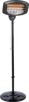 Slabo elektrischer Stand-Heizstrahler Ø ca. 45 cm mit verstellbarer Höhe 120 - 210 cm Wärmestrahler Gartenheizung Balkonheizer für Innen- und Außenbereich | 2.000 Watt mit 3 Heizstufen I Schwarz