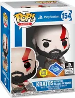 God of War - Kratos With The Blades Of Chaos 154 Funko Club Glows - Funko Pop! - Vinyl Figur