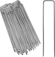 SWANEW 50er Erdanker Heringe Verzinkt 15x2.5cm Bodenanker Erdnagel Erdnägel
