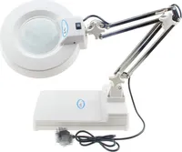 Elektronická stolní LED lupa s nastavitelným světlem 10X Super Bright 60LEDs pro inspekci údržby se stojanem Top Desk Magnifier 10X