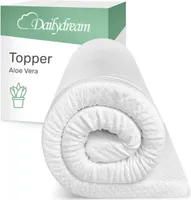 Dailydream viscoelastischer Matratzentopper "Model M" mit Memory Foam Effekt, 135x190x5cm, Edition "Aloe Vera"