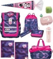 McNeill Schulranzen Mädchen 1. Klasse 12-tlg. Komplett-Set Ergo Complete PEARL mit Sporttasche und Schultüte 85cm