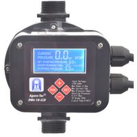 Agora-Tec® Pumpen Steuerung Druckschalter Durchflusswächter  DWv-18-LCD verkabelt