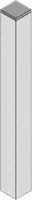 SIMAUSROM Tischfuß 70 x 70 x 720 mm Aluminium gebürstet