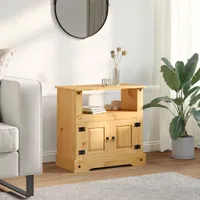 vidaXL Szafka pod telewizor w stylu meksykańskim z litego drewna sosnowego   80 x 43 x 78 cm
