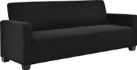 Poťah na pohovku 140-210 cm čierny Poťah na 3-miestnu pohovku [neu.haus]